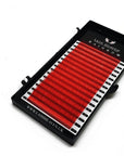 Red 0.07 colour lash extensions tray