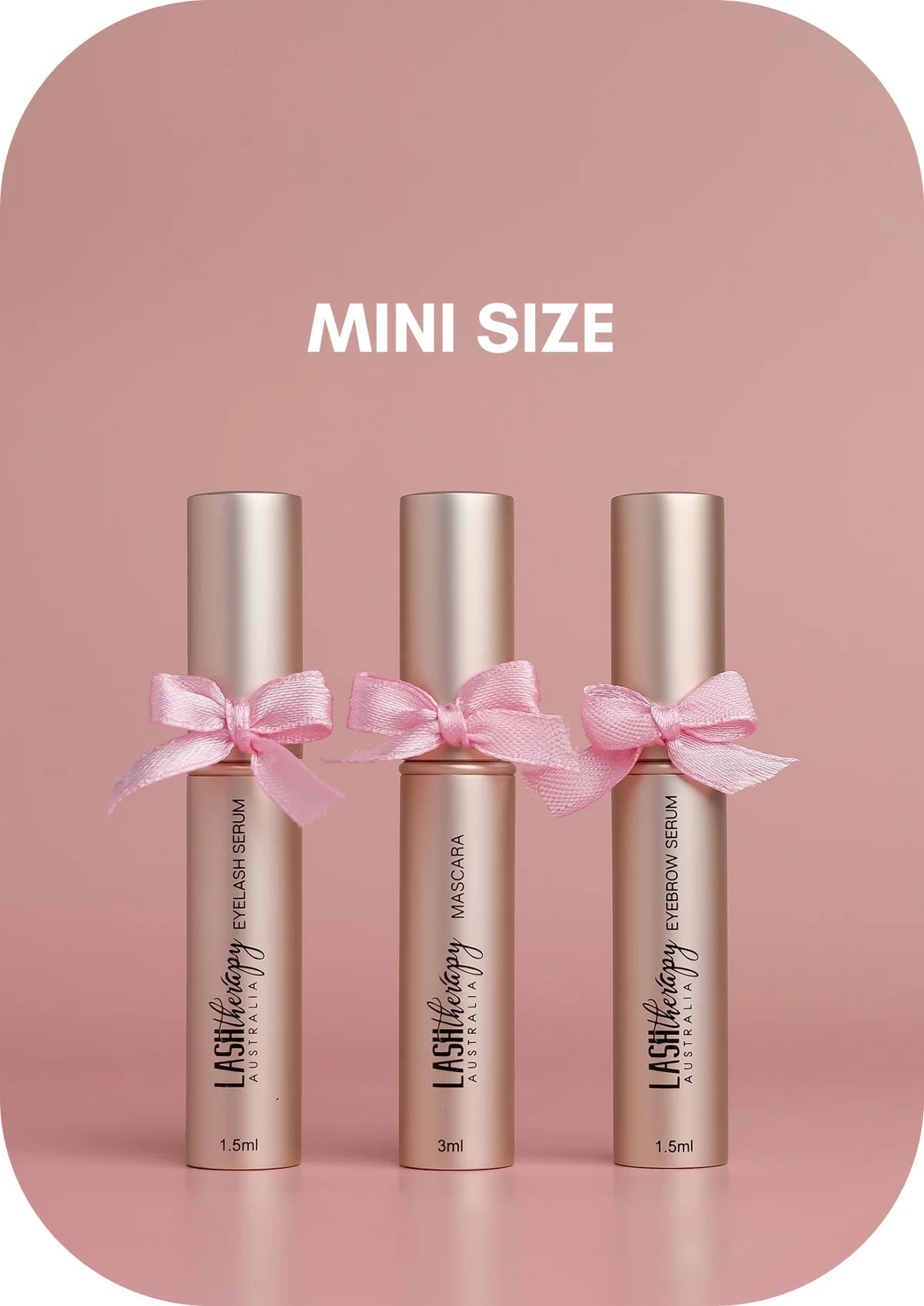 Lash Therapy Australia Lash & Brow Travel Pack — 3 × 1.5ml Minis