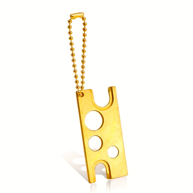 Glue Nozzle Opener, for lash adhesive bottles, Stainless Steel, Gold