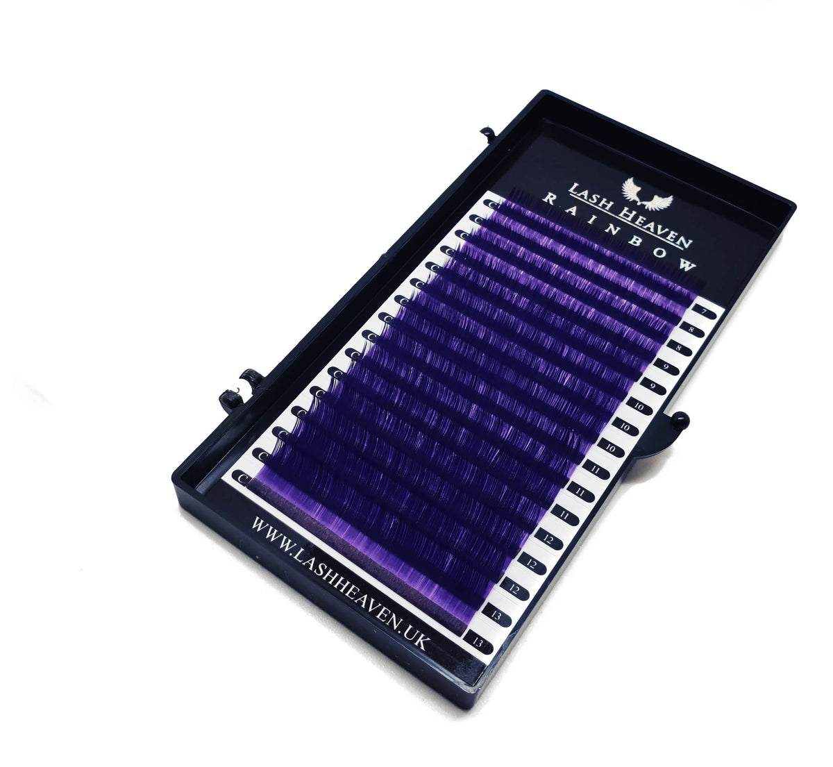 Purple 0.07 colour lash extensions tray