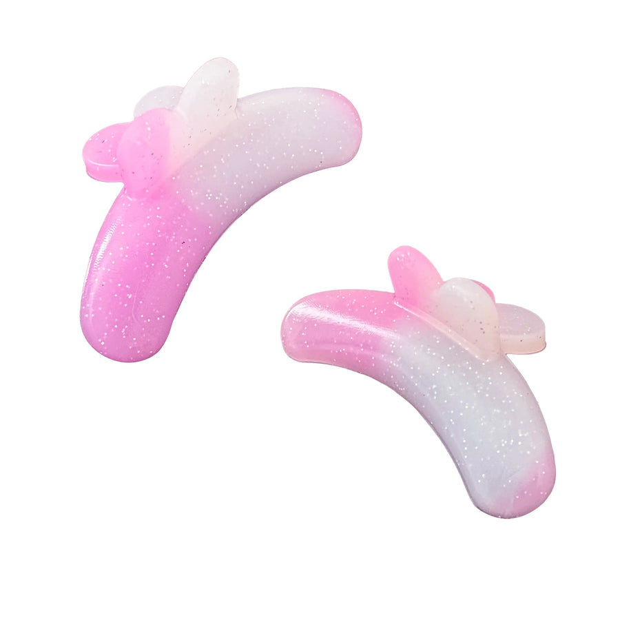 Silicone Protective Pads with Pink Glitter for Lash Lift Treatments