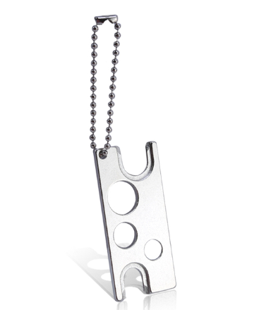 Glue Nozzle Opener, for lash adhesive bottles, Stainless Steel, Silver