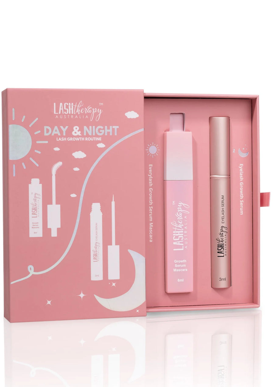 Day and Night Lash Serum and Eyelash Mascara Bundle