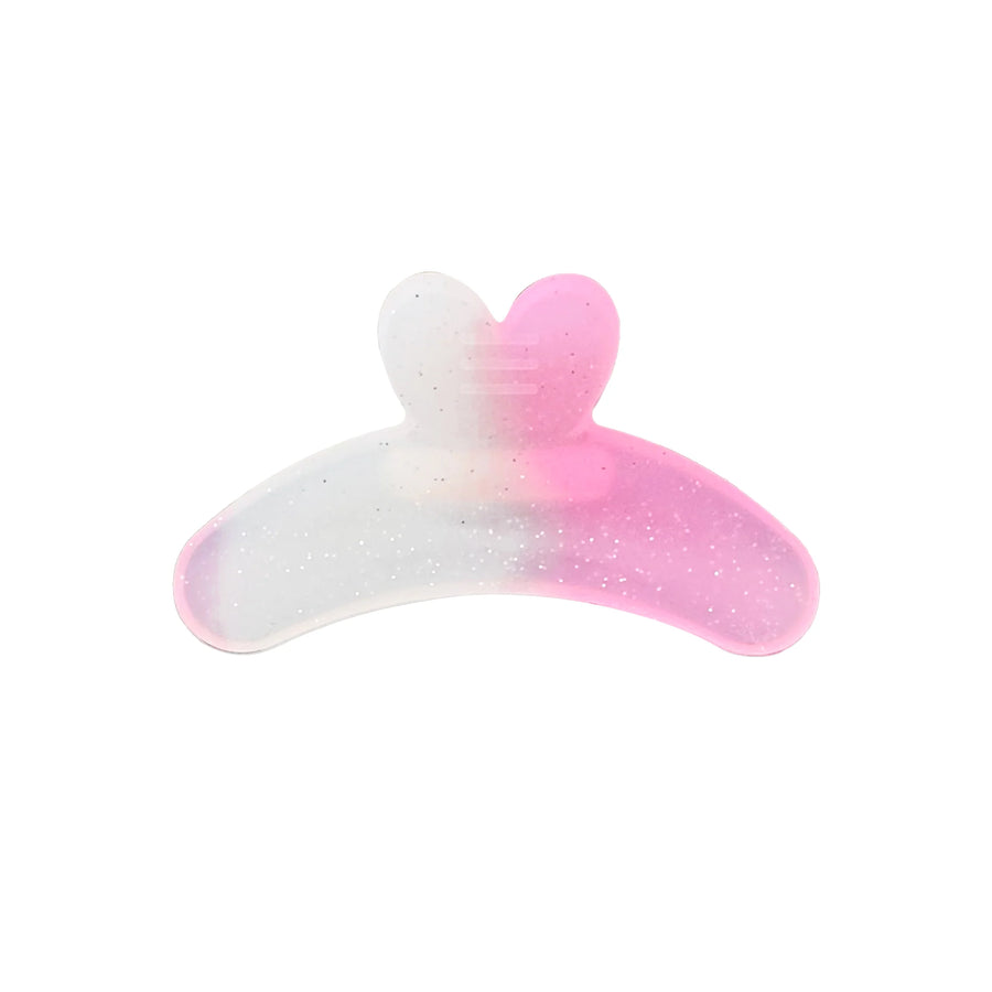 Silicone Protective Pads with Pink Glitter for Lash Lift Treatments