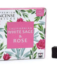 Aromafume incense bricks white sage & rose