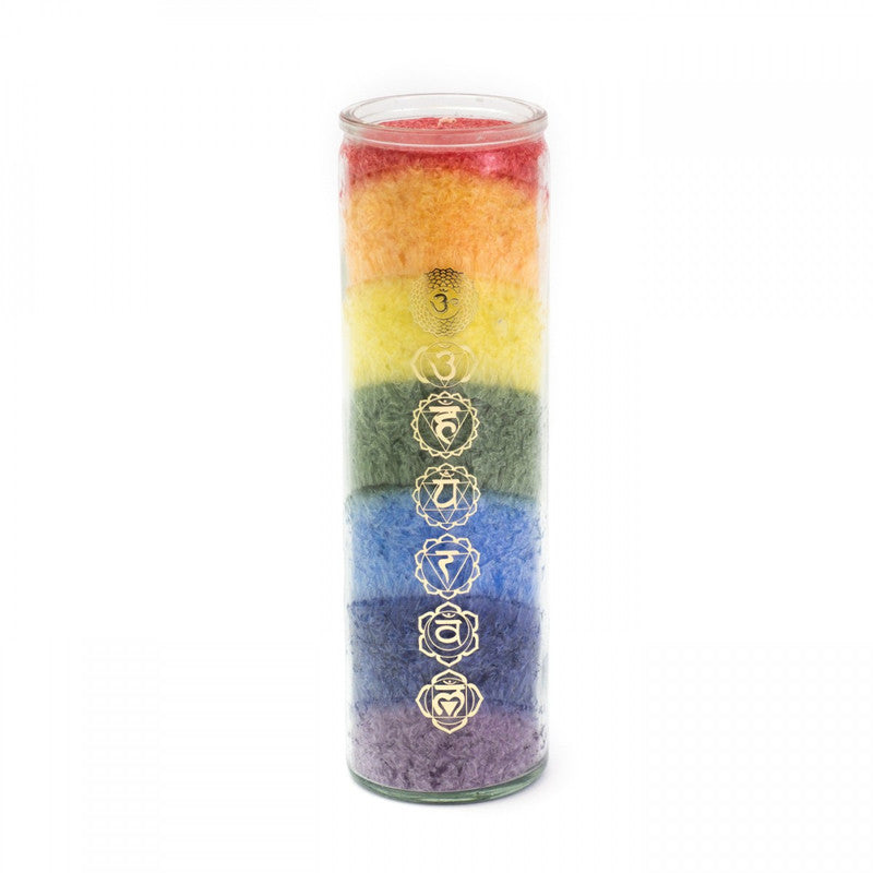 Tall Scented Chakra Candle (100 Hours)