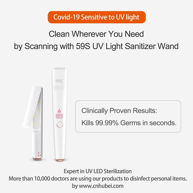 59S UVC LED STERILISING WAND - Lash Heaven