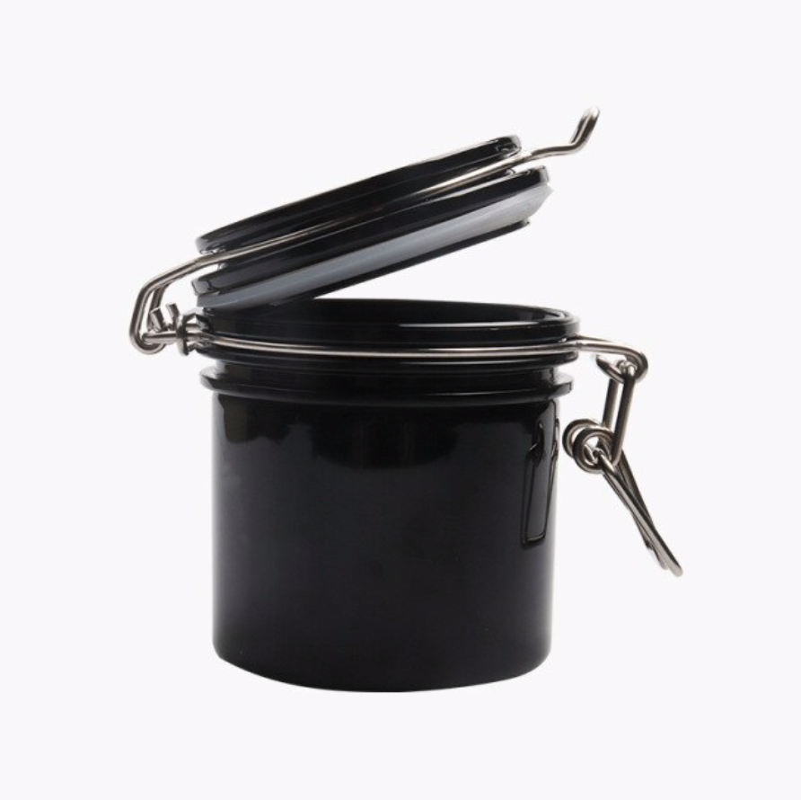 Black Adhesive Jar Container