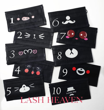Cute Face masks (10pcs) - Lash Heaven